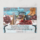 ビジネス広告ズカードブルーウッドバーンドアブー ポストカード (正面)