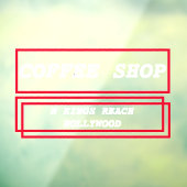 ビジネス広告 プロモーション パーソナライズされた ウィンドウサイン (シート3)