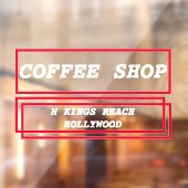 ビジネス広告 プロモーション パーソナライズされた ウィンドウサイン (シート2)