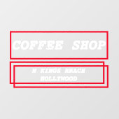 ビジネス広告 プロモーション パーソナライズされた ウィンドウサイン (シート)