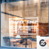 ビジネス広告 プロモーション パーソナライズされた ウィンドウサイン (カフェ窓)