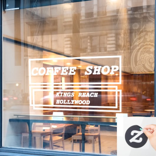 ビジネス広告 プロモーション パーソナライズされた ウィンドウサイン (カフェ窓)