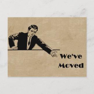 ビジネス引っ越しました発表カード 案内ポストカード