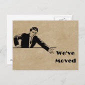 ビジネス引っ越しました発表カード 案内ポストカード (正面/裏面)