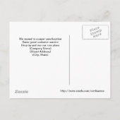 ビジネス引っ越しました発表カード 案内ポストカード (裏面)