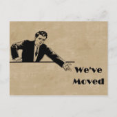 ビジネス引っ越しました発表カード 案内ポストカード (正面)