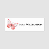 ビジネス従業員の先生の蝶仕事の名札 名札 (正面)