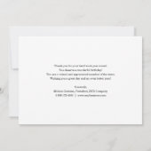 ビジネス従業員ハッピーバースデーカード – ロゴの追加 サンキューカード (裏面)