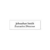 ビジネス従業員名プロフェッショナルタイトルテンプレート セルフインキングスタンプ (デザイン)