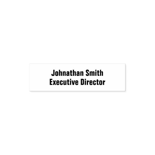 ビジネス従業員名役職文字テンプレート セルフインキングスタンプ (デザイン)