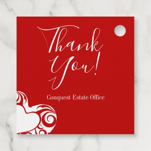 ビジネス従業員感謝お礼ギフトラベル フェイバータグ (裏面)