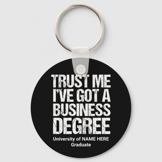 ビジネス得学位の取得 キーホルダー (正面)