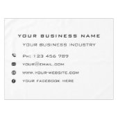 ビジネス情報の会社プロモーションのテーブルクロス テーブルクロス (正面(横))