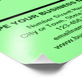 ビジネス情報ライトグリーン背景 フォトプリント            (角)