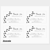 ビジネス情感謝してい報のパスを表示 長方形シール (シート)