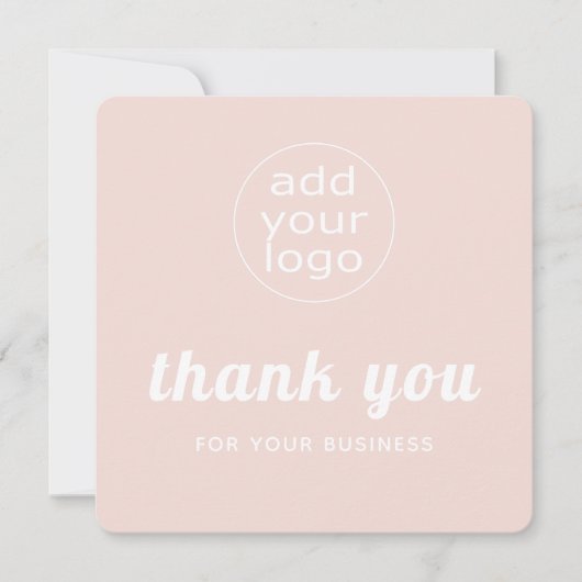 ビジネス感謝していのためのロゴ サンキューカード (正面)
