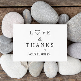 ビジネス感謝していのハートとの愛と引用文 ラバースタンプ