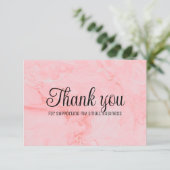 ビジネス感謝していの背景にカラフル。 サンキューカード (スタンド正面)