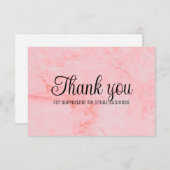 ビジネス感謝していの背景にカラフル。 サンキューカード (正面/裏面)