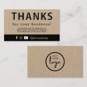 ビジネス感謝していカード用 名刺 (正面/裏面)