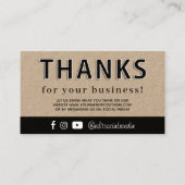 ビジネス感謝していカード用 名刺 (正面)