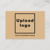 ビジネス感謝の挨拶を淡い茶色 エンクロージャーカード (裏面)