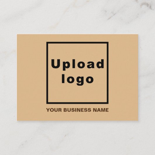 ビジネス感謝の挨拶を淡い茶色 エンクロージャーカード (裏面)