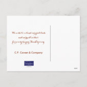 ビジネス感謝はがき/私たち全員から シーズンポストカード (裏面)