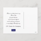 ビジネス感謝はがき/赤紅葉 シーズンポストカード (裏面)