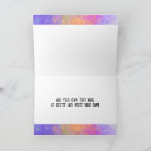 ビジネス感謝カード 明るいカラフルな水彩画 サンキューカード (内部)