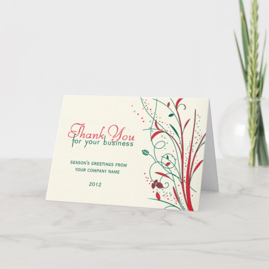 ビジネス感謝クリスマスカード シーズンカード (正面)