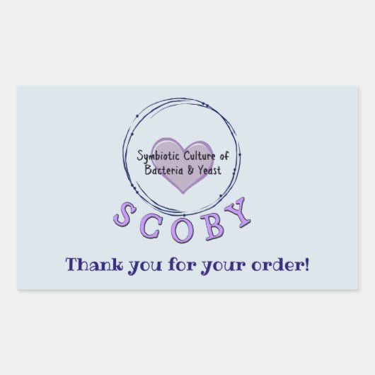 ビジネス感謝メッセージ 長方形シール (正面)