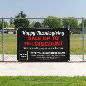 ビジネス感謝祭のブラックボックス販売 横断幕 (インサイチュ)