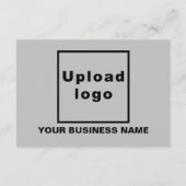 ビジネス感謝祭スモールグレーフラットグリーティング カード (裏面)