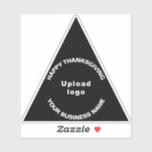 ビジネス感謝祭ブラックトライアングルビニールシール シール (シート)
