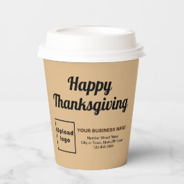 ビジネス感謝祭ライトブラウン紙カップ 紙コップ