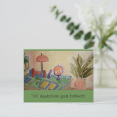 ビジネス感謝 ポストカード (スタンド正面)