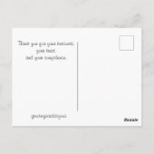 ビジネス感謝 ポストカード (裏面)