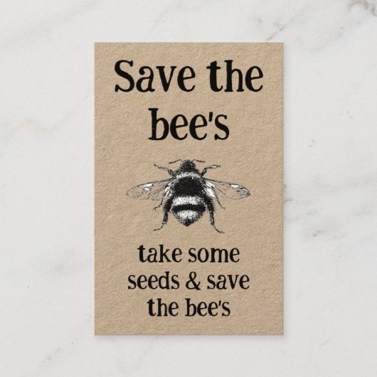 ビジネス成長シー救ズ情報- the bee's 名刺 (正面)