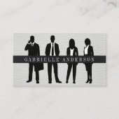 ビジネス担当者の常駐 |レザー 名刺 (正面)