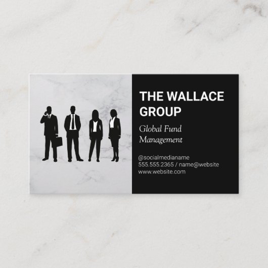 ビジネス担当者 |株式会社 名刺 (正面)