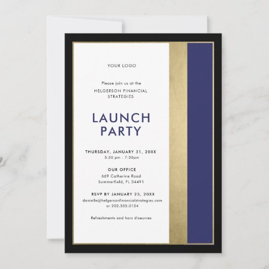 ビジネス招待状 招待状 (正面)