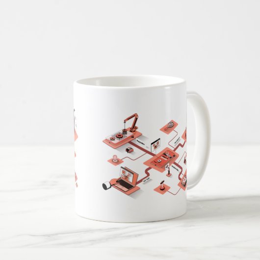 ビジネス拡大 コーヒーマグカップ (正面右)