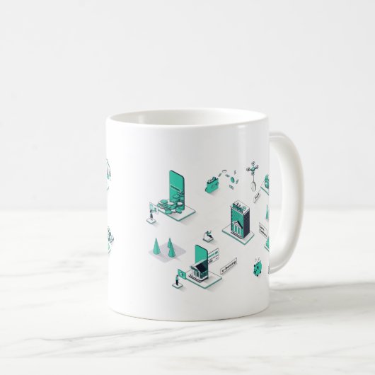 ビジネス拡大 コーヒーマグカップ (正面右)