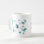 ビジネス拡大 コーヒーマグカップ (正面左)