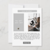 ビジネス放棄されたカートのアラームの電子メール 案内状 (正面)