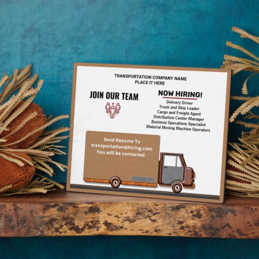 ビジネス救済は今すぐ採用サインをパーソナライズ フォトプラーク (側面)