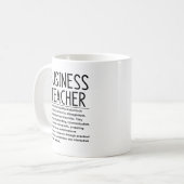 ビジネス教師 コーヒーマグカップ (正面左)