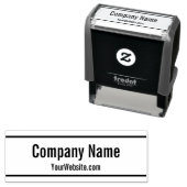 ビジネス文字テンプレート会社名とWebサイト セルフインキングスタンプ (インサイチュ)