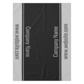 ビジネス文字テンプレート会社名とWebサイト テーブルクロス (正面)